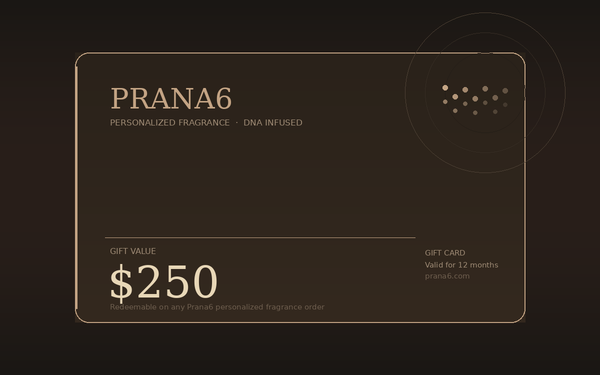 Prana6 Gift Card — Personalized Fragrance Experience